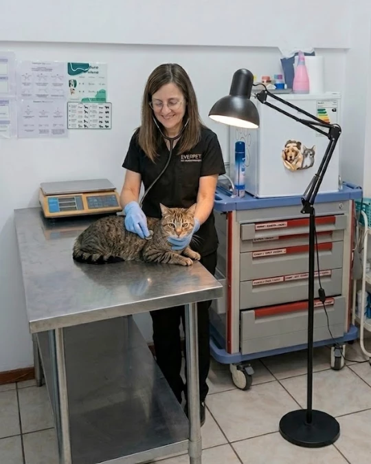 Dedicada a la dermatología de perros y gatos desde hace casi una década, la Dra. se enfoca en diagnósticos precisos y tratamientos efectivos para alergias y problemas crónicos. Su compromiso con la capacitación permanente asegura que cada paciente reciba la medicina con el trato humano que caracteriza a EVERPET.